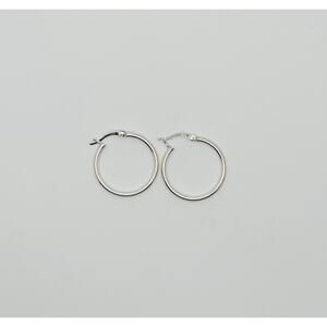Vintage 925 Sterling Silver Hoop Earrings